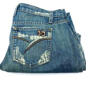 JOE'S JEANS : Honey Boot Cut Distressed-Destroyed